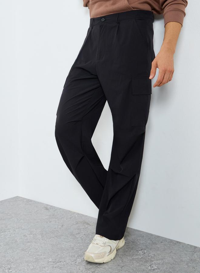 Styli Men Oversized Straight Leg Streetwear Cargo Pants - Image 1